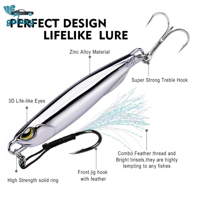 Galaxy Mồi Câu Cá 3d 15g / 20g / 30g / 40g Mắt Phản Quang Có Thể Tái Sử Dụng