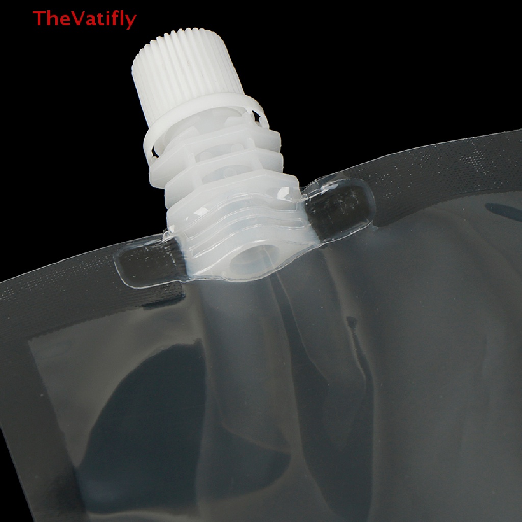 Set 10 Túi Nhựa Trong Suốt Đựng Đồ Uống 200ml DIY Có Giác Hút