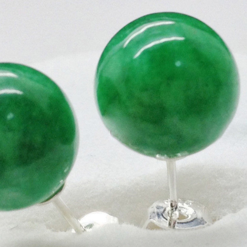 Đôi Khuyên Tai Mạ BạC PhốI HạT 10mm ThờI Trang Cho Nữ