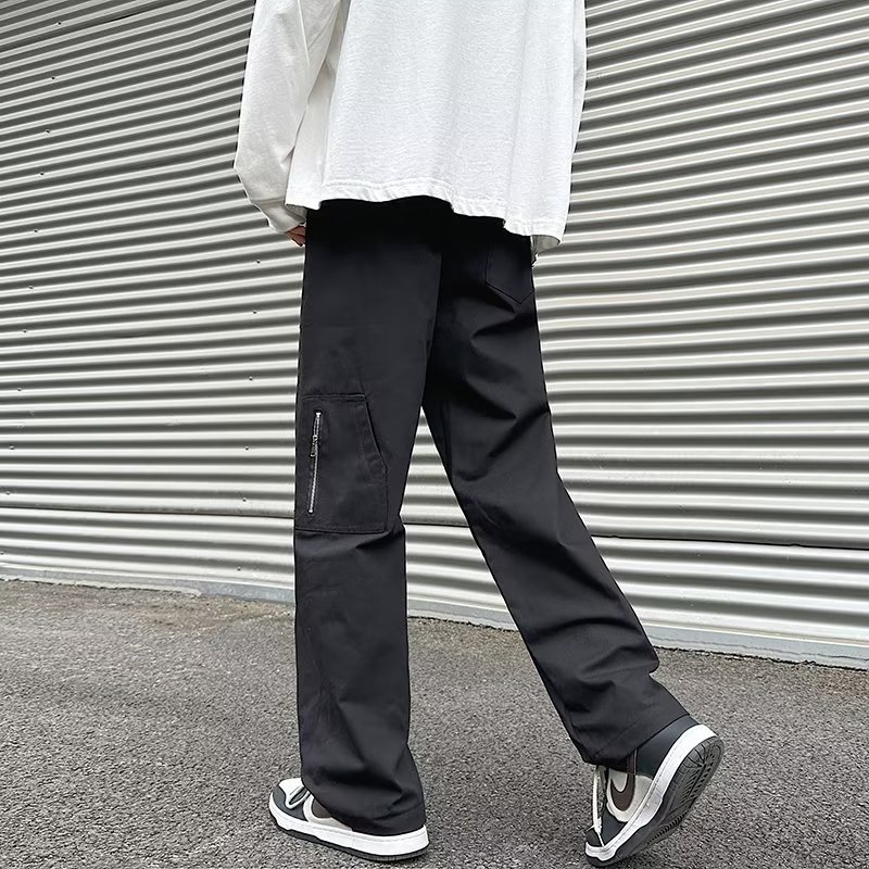 Quần Dài Dáng Rộng Phong Cách Đường Phố Mỹ Thời Trang Xuân Hè Cá Tính Cho Nam