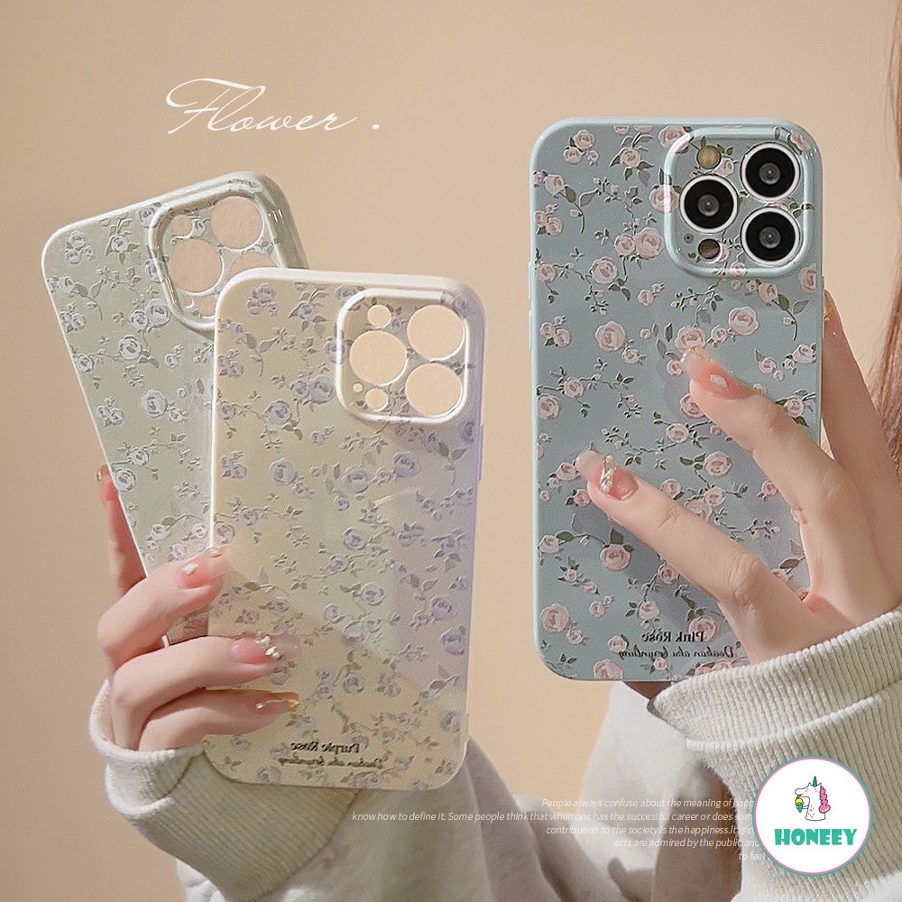 Ốp Điện Thoại TPU Mềm Mỏng In Họa Tiết Hoa Chống Nước Cho iPhone 11 14 Pro Max 13 Pro Max 12 11 Pro Max