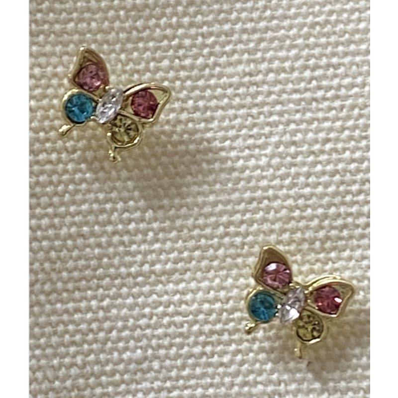 Khuyên Tai Hình Bướm Nhiều Màu Phong Cách Cổ Điển Mới 2023