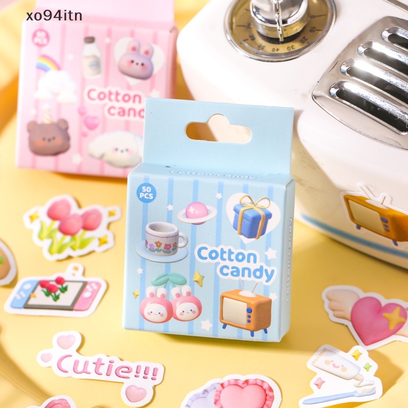 Tn Bộ 50 Miếng Dán Hình Động Vật Marshmallow Trang Trí Sổ Tay Nhật Ký Album Điện Thoại Sổ Kế Hoạch