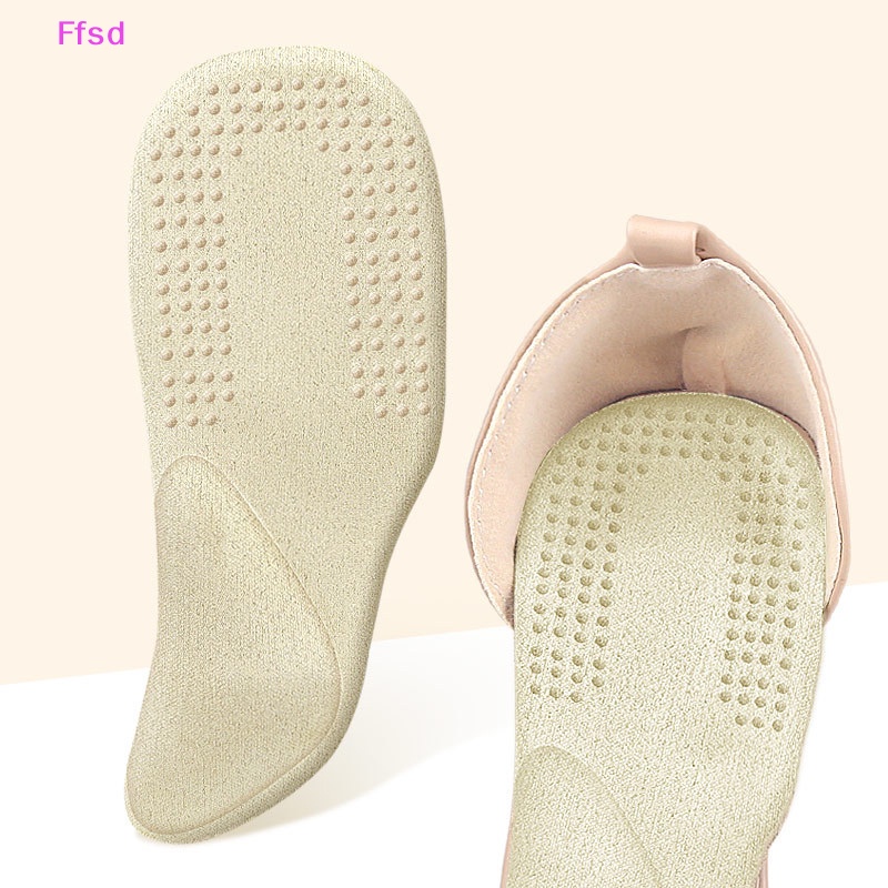 1 Cặp Đệm Lót Giày Cao Gót Dạng Vòm Tự Dính Hấp Thụ Mồ Hôi Chống Trượt