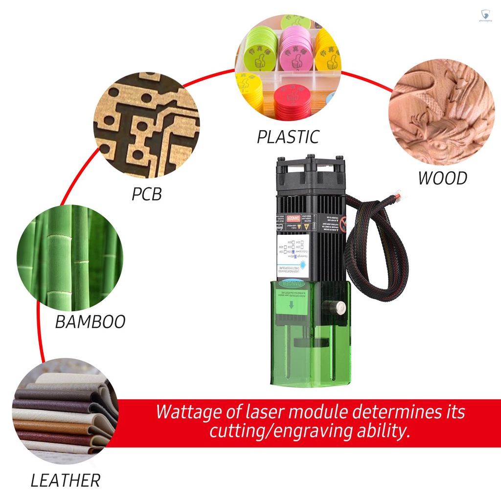 Mô Đun Laser 450nm 5.5W Có Vỏ Bảo Vệ Dành Cho Máy In 3D Tốc Độ Cao