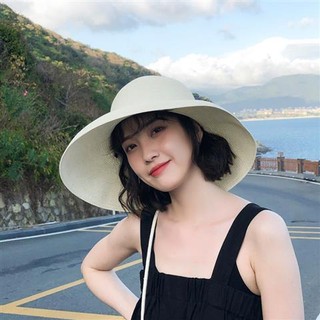 Mũ cói rộng vành che nắng thời trang đi biển mùa hè cho nữ