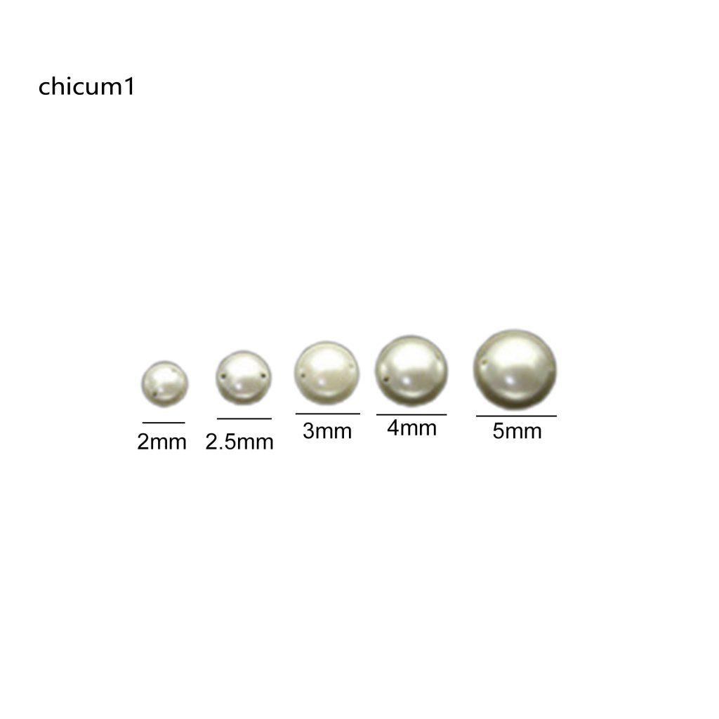 1 Túi Hạt Ngọc Trai Giả Nửa Tròn Trang Trí Móng Tay Nghệ Thuật