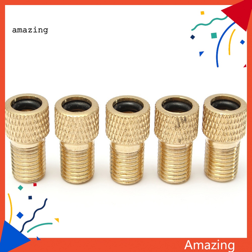Set 5 Đầu Nối Van Bơm Hơi Lốp Xe Đạp Tiện Dụng