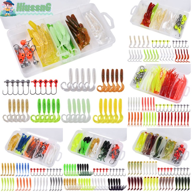 Hộp 40 Mồi Câu Cá 5 Ngăn Trong Suốt Siêu Nhẹ Chống Thấm Nước