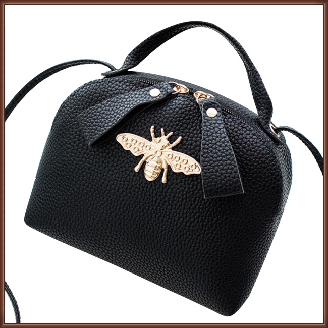 Túi Xách Đeo Vai Họa Tiết Chú Ong Dễ Thương Thời Trang Cho Nữ