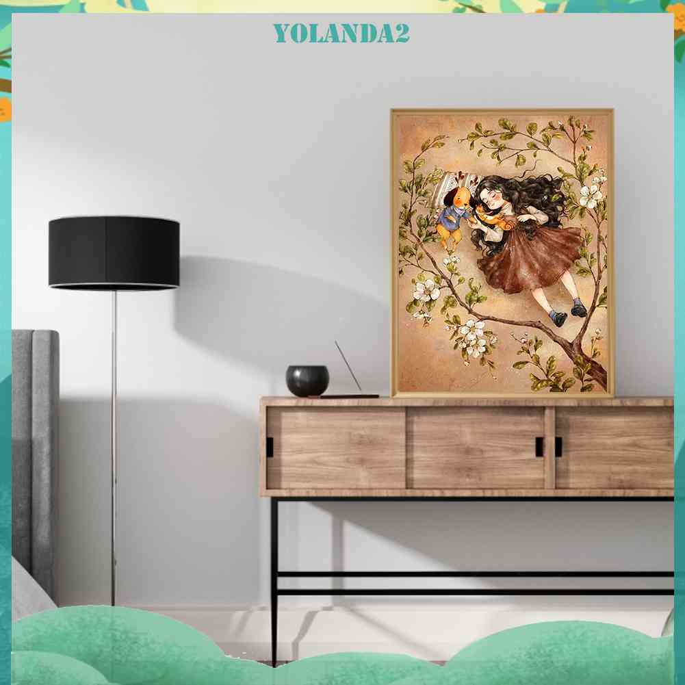 Bộ Tranh Đính Đá 5D Họa Tiết Hoạt Hình Độc Đáo DIY Dùng Trang Trí Nhà Cửa