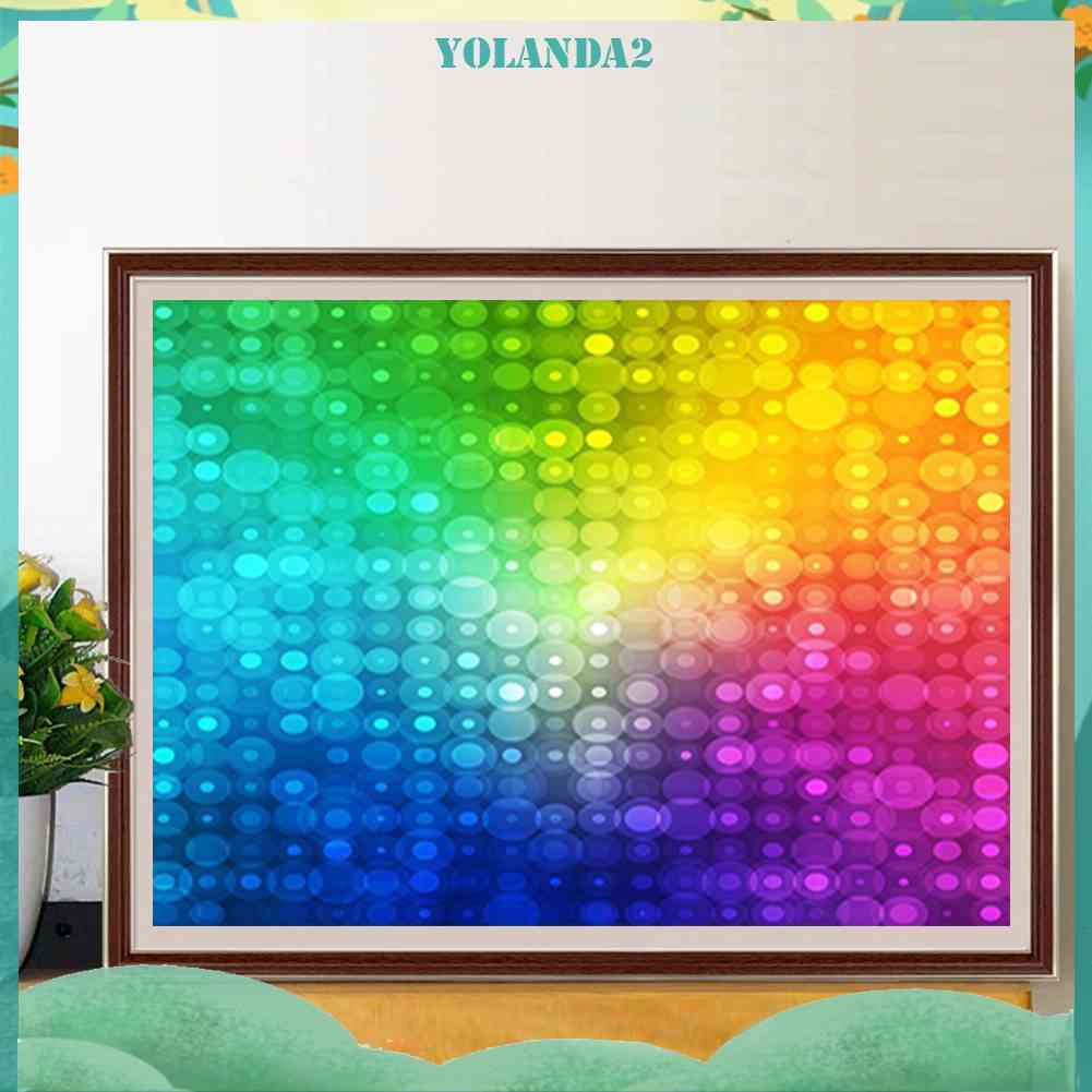 Bộ Tranh Đính Đá Họa Tiết Cầu Vồng Độc Đáo Diy Dùng Trang Trí Nhà Cửa