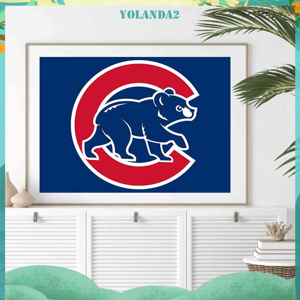 Bộ Tranh Đính Đá 5D Họa Tiết Huy Hiệu Bóng Chày Độc Đáo DIY Dùng Trang Trí