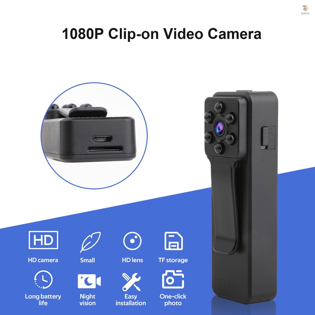 Camera Hành Trình Mini 1080P Tích Hợp Pin Lithium Tiện Dụng