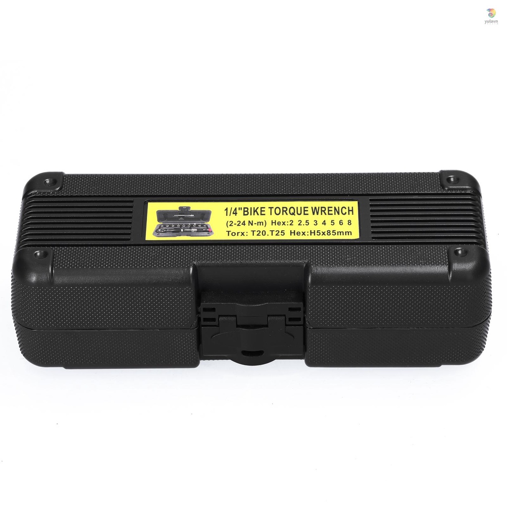 Bộ 11 Cờ Lê Mô Men Xoắn 2~24Nm 1 / 4 Inch Di Động Tháo Gỡ Nhanh Có Thể Điều Chỉnh Đa Ứng Dụng Cho Sửa Chữa Xe Đạp / Xe Hơi