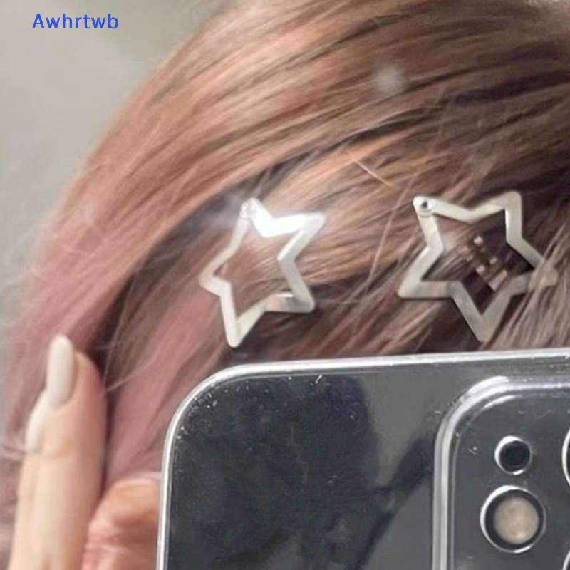 Kẹp Tóc Hình Ngôi Sao Năm Cánh Bằng Kim Loại Mới