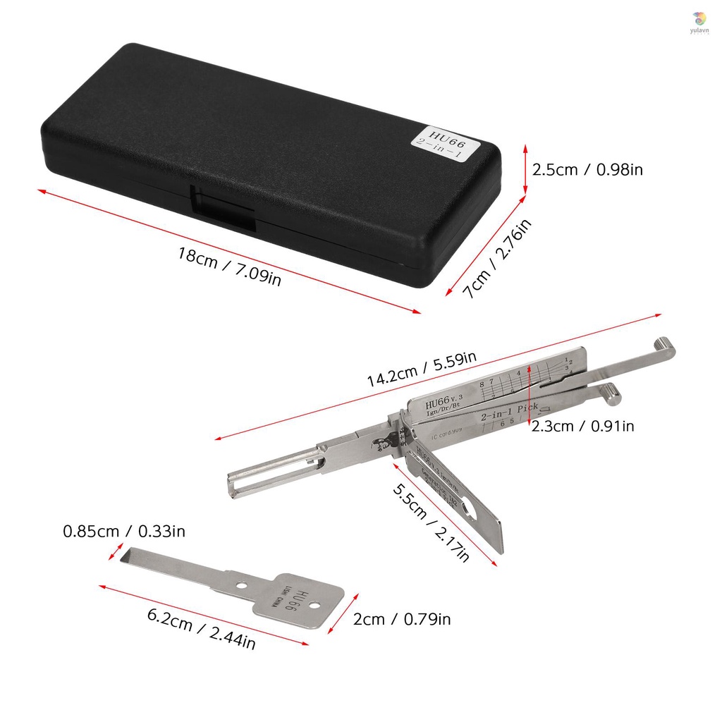 Bộ Dụng Cụ Sửa Chữa Xe Hơi 2 Trong 1 HU66 Chuyên Dụng Chất Lượng Cao
