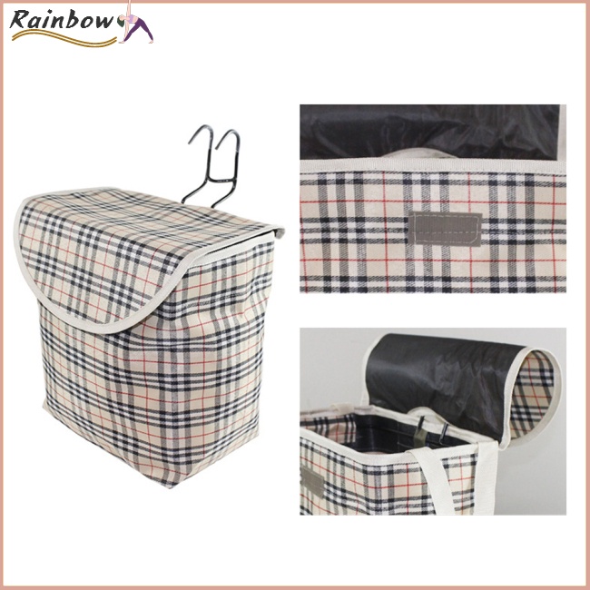 Giỏ Xe Đạp Chất Liệu Canvas Dày Dặn Chống Thấm Nước Kích Thước 28cmx26cmx16cm