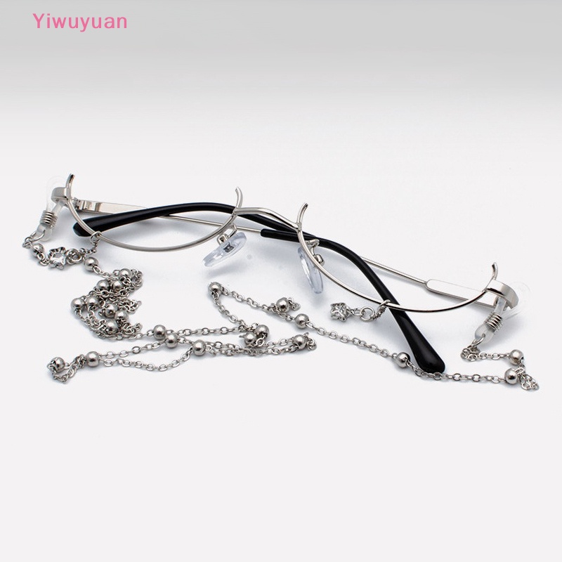 < Yiwuyuan > Kính Mát Nửa Gọng Không Gọng Hình Giọt Nước Dễ Thương Trang Trí Cho Nữ