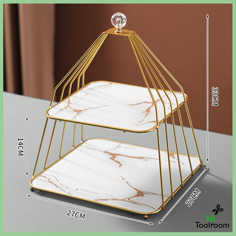 Giá Đỡ 2 Tầng Trưng Bày Bánh Cupcake Trang Trí Bàn Tiệc Cưới Tại Nhà