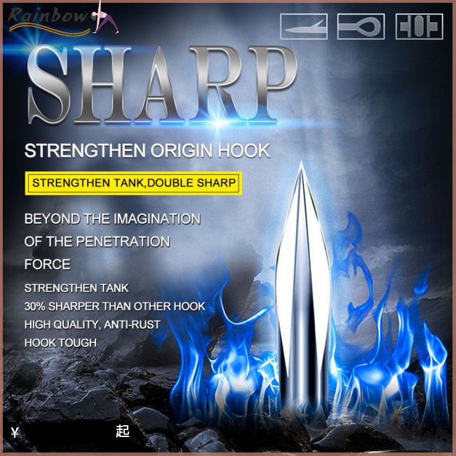 Set 20 Lưỡi Câu Cá Bằng Thép Carbon Chất Lượng Cao