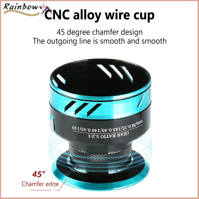 Máy Câu Cá 17 + 1bb / 5.2: 1 Tốc Độ Cao Bằng Kim Loại