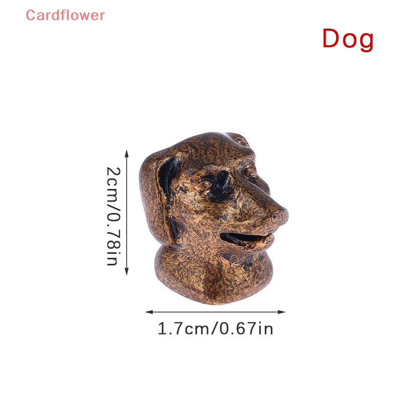 1 Đồ trang trí Đầu Động Vật Bằng Đồng Tỉ Lệ 1: 12 Dùng Trang Trí Tiểu Cảnh Mới