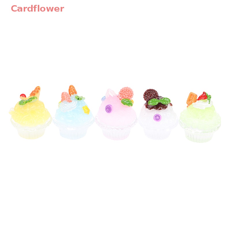 5 Ly Kem Đồ Ăn Tráng Miệng Mini Cho Nhà Búp Bê Mới