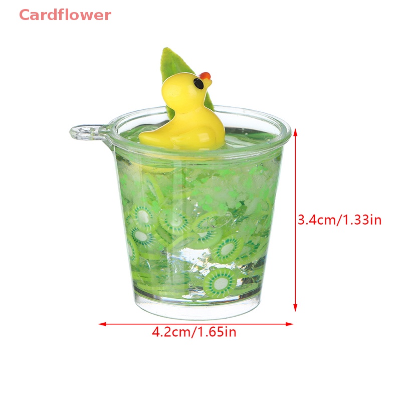 1 Đồ trang trí Ly Nước Đá Mini Màu Dạ Quang Trang Trí Nhà Búp Bê Mới