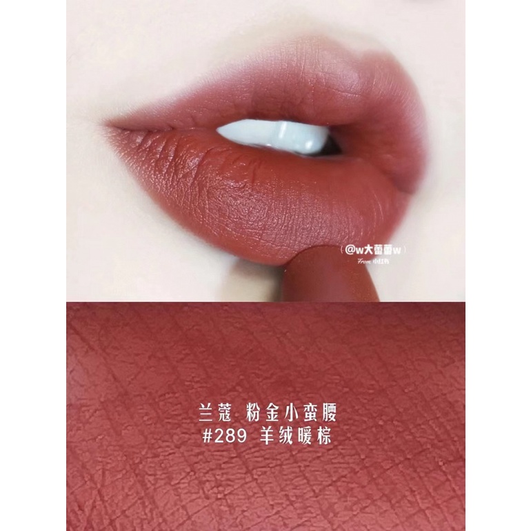 Son Lì Dưỡng Ẩm Màu Hồng Vàng Đồng lancome 289