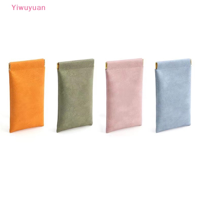 Túi Da PU Mềm Màu Trơn Chống Thấm Nước Dùng Để Đựng Mắt Kính Tiện Dụng Mới