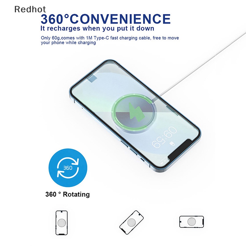 Bộ SạC Nhanh Không Dây Từ TíNh 15W Qi KèM Phụ KiệN ChấT LượNg Cao