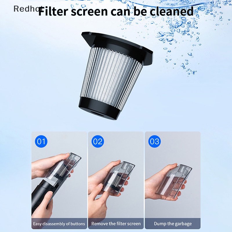 &lt; Redhot &gt; Máy Hút Chân Không Mini Chuboor Cầm Tay Không Dây Sạc Lại Được Dành Cho Xe Hơi