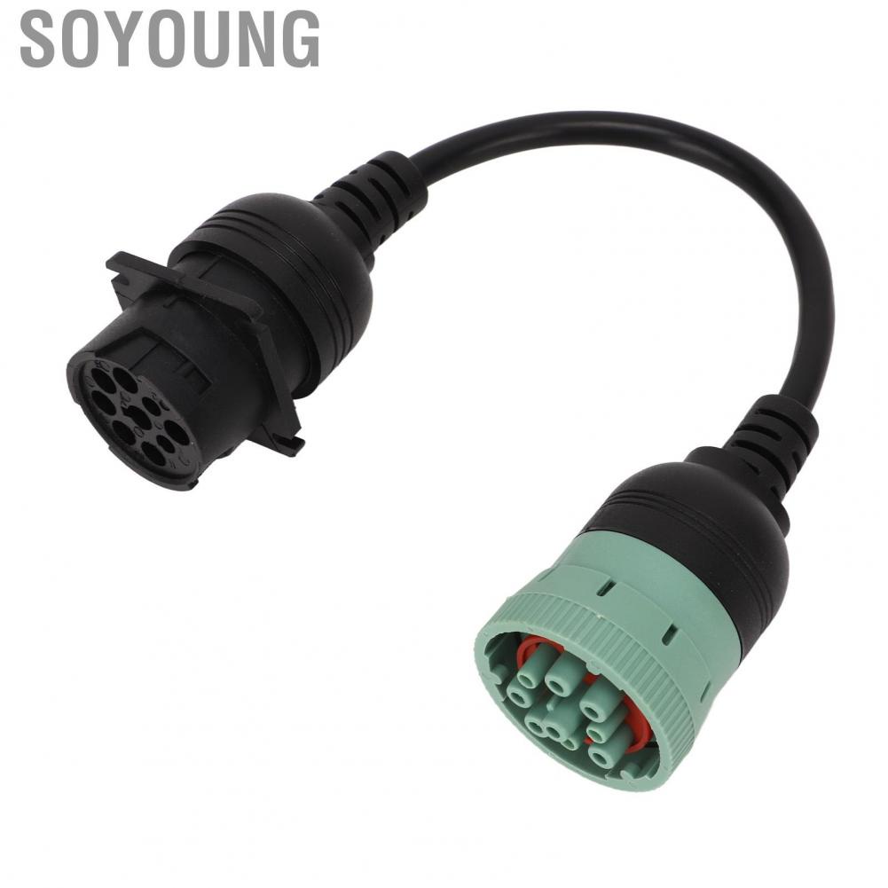 Soyoung CAN1 To CAN3 Crossover Cable  9 Pin Lightweight Diagnostic Crossover Adapter High Flexibility Plug and Play  for Cars