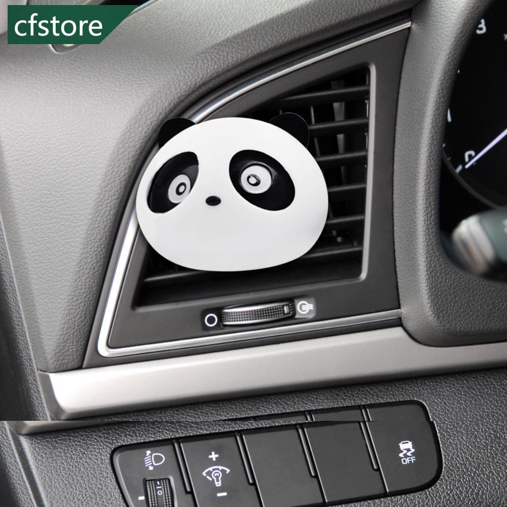 Bộ 2 Kẹp Khuếch Tán Nước Hoa Gắn Điều Hòa Xe Hơi Hình Gấu Trúc Hoạt Hình Đáng Yêu F1P4