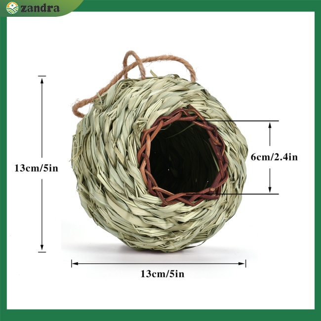 Tổ Chim Đan Bằng Cỏ Tự Nhiên Có Dây Treo Độc Đáo