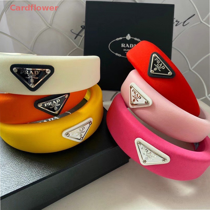 < Cardflower > Băng Đô Hình Tam Giác Dày Bản Rộng Đa Năng Phụ Kiện Tóc Đa Năng Mới