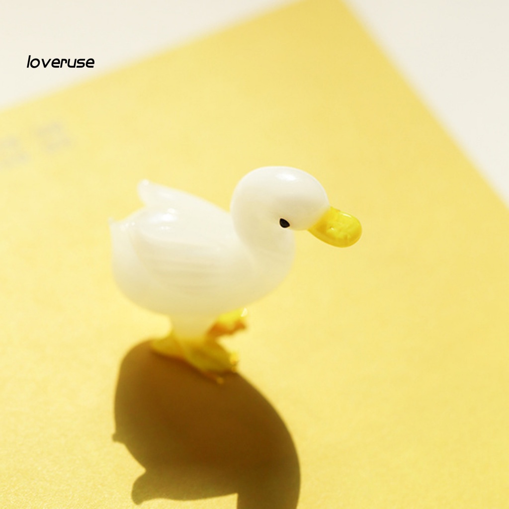 Mô Hình Ngỗng Bằng Kính Thủ Công Mini Sáng Tạo Trang Trí Nhà Cửa