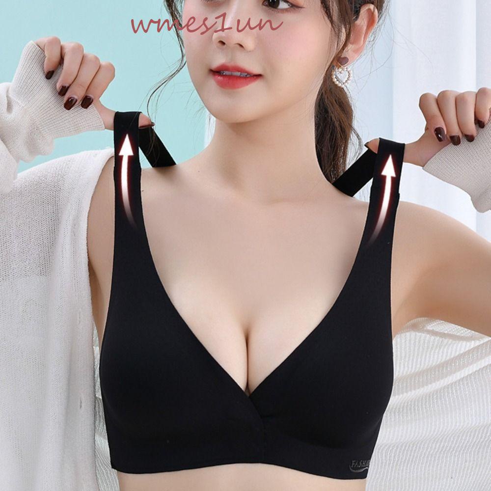 Áo Ngực Thể Thao Vải Lụa Lạnh Mỏng Cài Khóa Trước Không Gọng WMES15H Không Đường May Thoải Mái