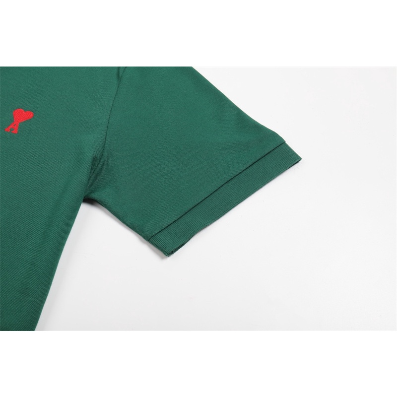 Áo Thun polo Tay Ngắn Thêu Họa Tiết Trái Tim Nhỏ Thời Trang Cổ Điển Dành Cho Nam Và Nữ A-M-I88-Jrtstgdf