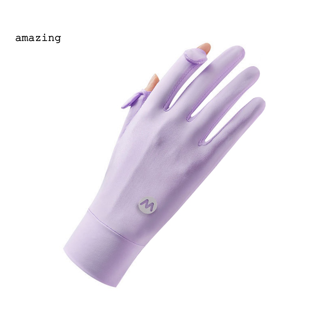 1 Đôi Găng Tay Chống Trượt Có Thể Chạm Màn Hình Cảm Ứng Thời Trang Mùa Hè Dành Cho Nữ