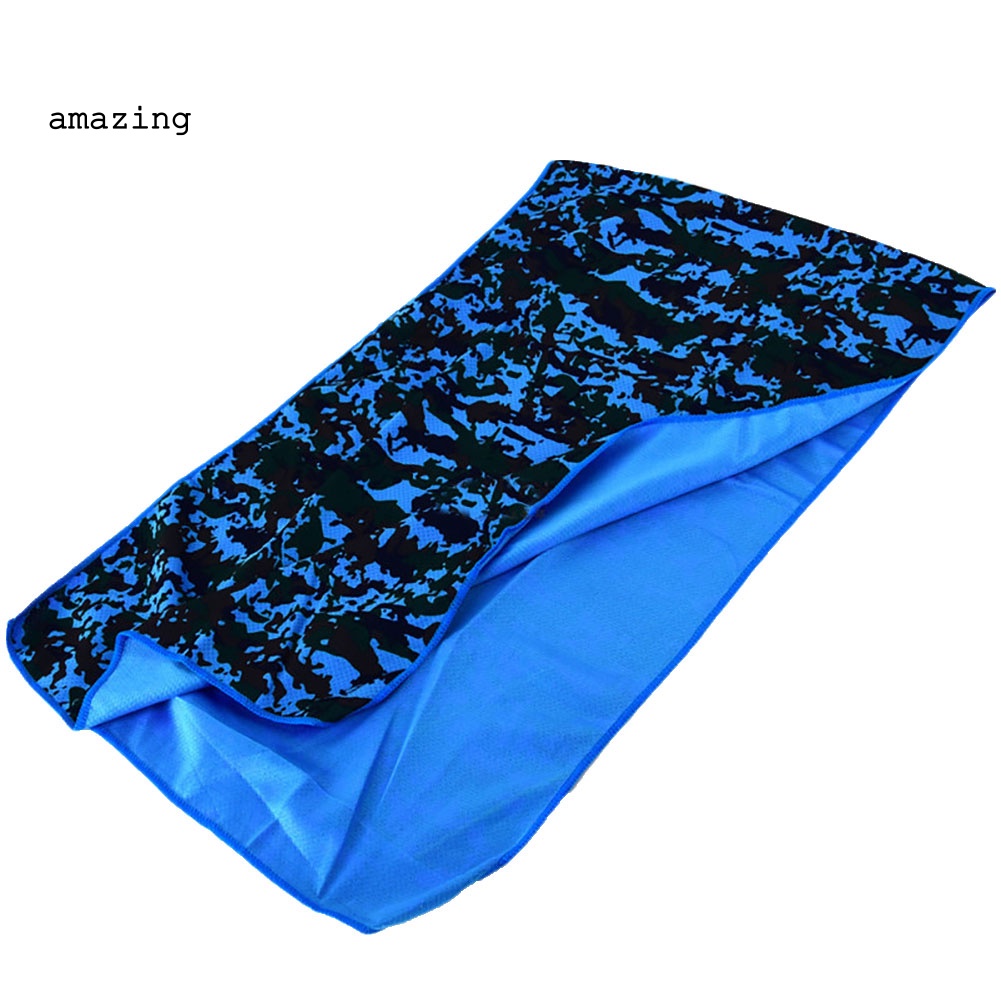 Khăn Mềm Mại Thấm Hút Mồ Hôi In Họa Tiết Rằn Ri Dùng Khi Tập Thể Thao / Yoga