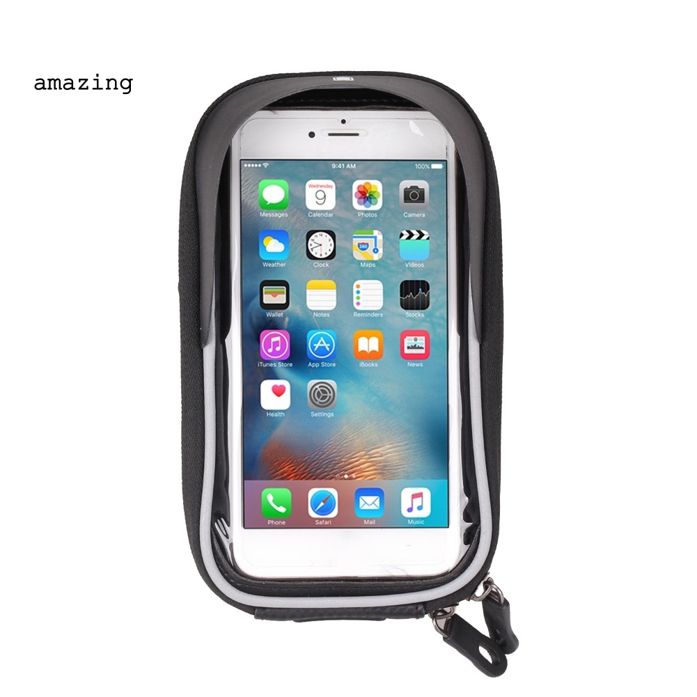 Túi Đựng Điện Thoại Màn Hình Cảm Ứng Phản Quang Chống Thấm Nước Gắn Khung Xe Đạp