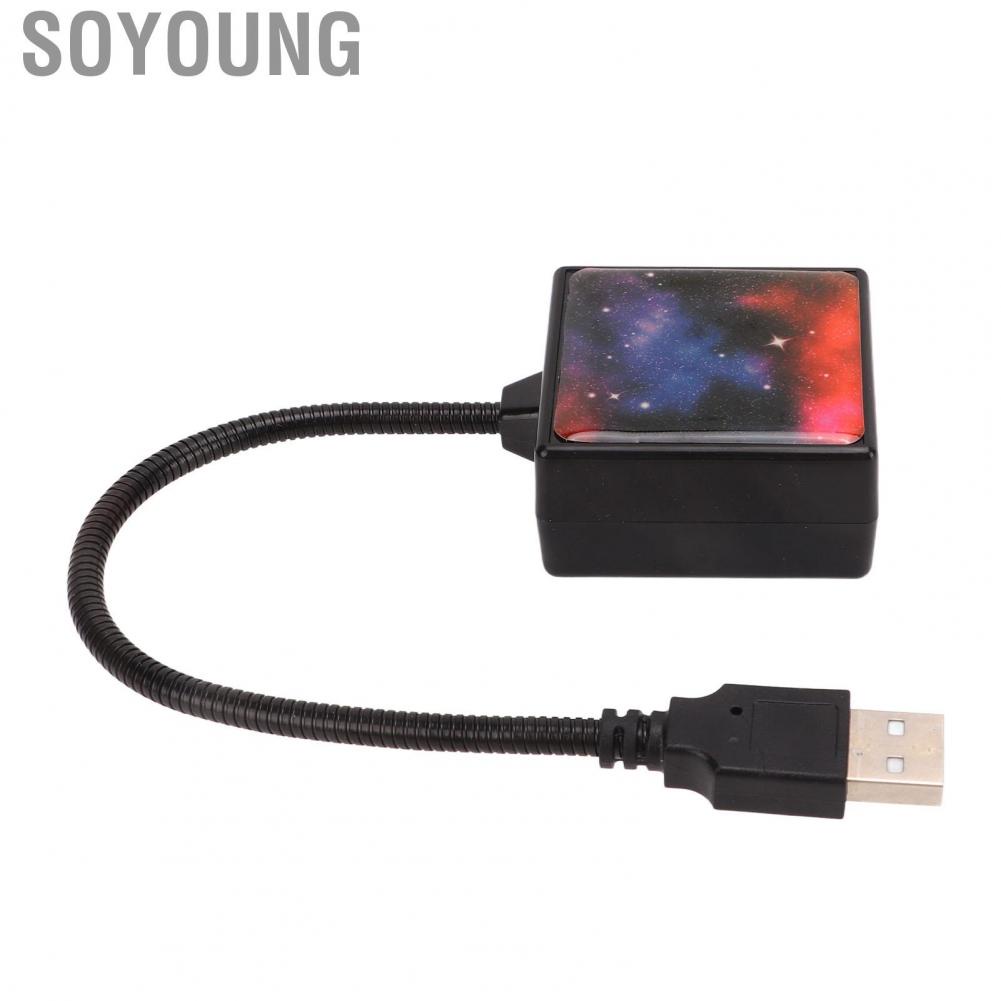 Soyoung USB Star Projector  Room Decoration Car Ceiling Lights 3 Colors Romantic  for Auto Bedroom Party