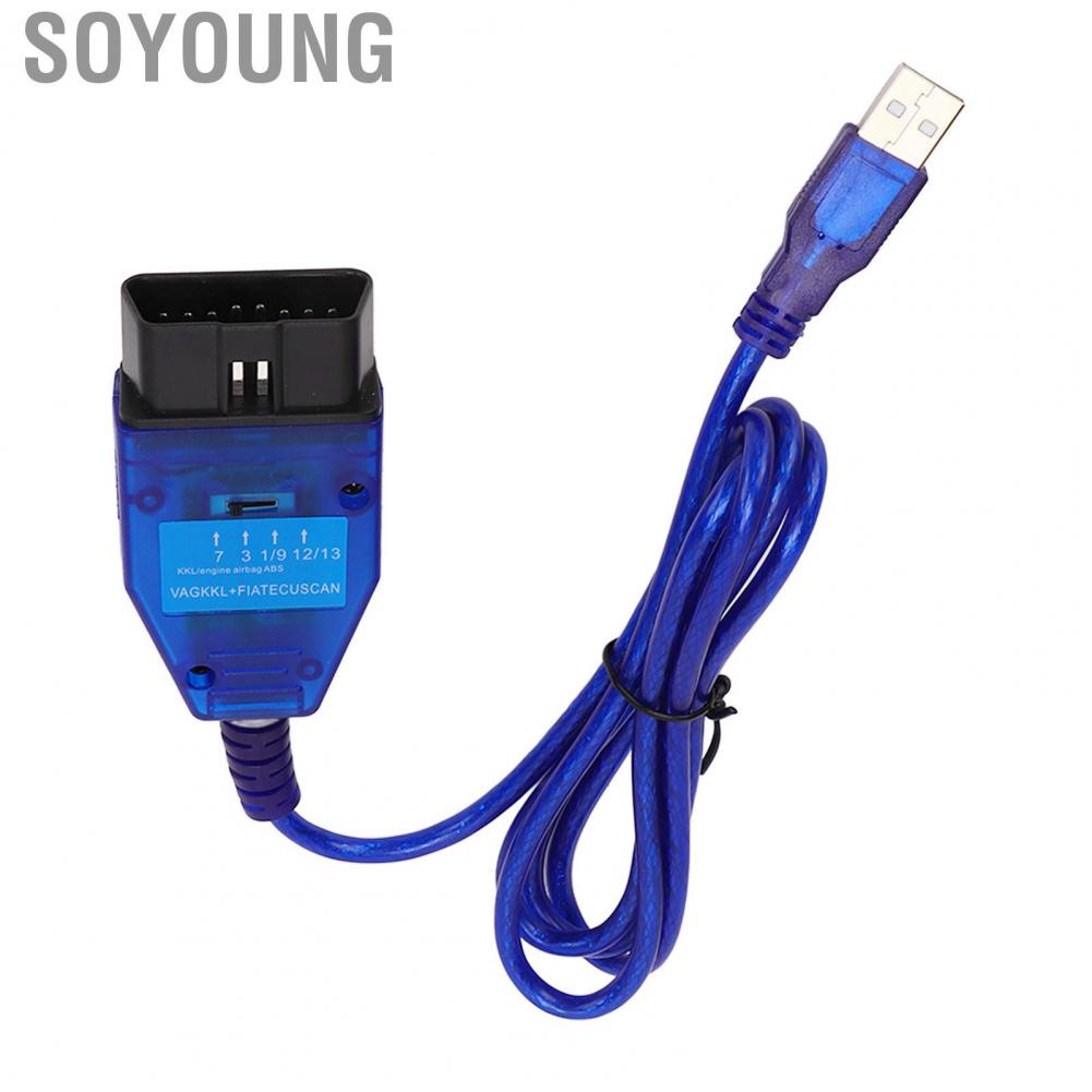 Soyoung OBD2 Interface Cable  Diagnostic  Cable Professional Abrasion Resistant Reliable  for Car