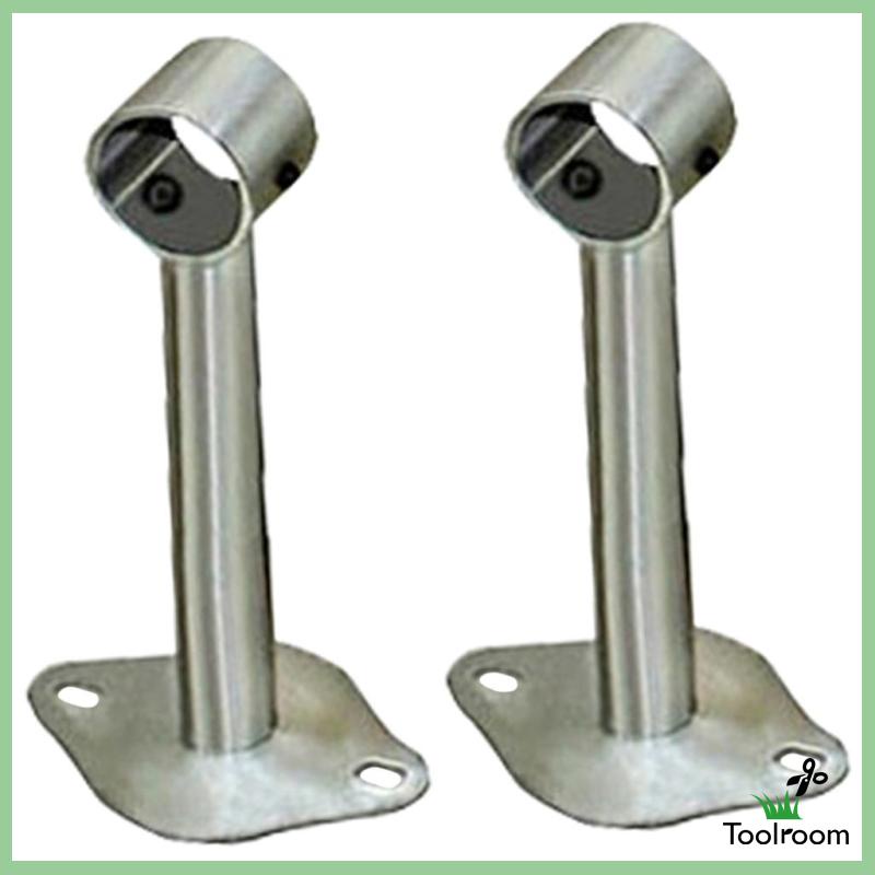 Set 2 Giá Đỡ Thanh Tay Cầm Bằng Thép Không Gỉ 100mm Cho Tủ Quần Áo