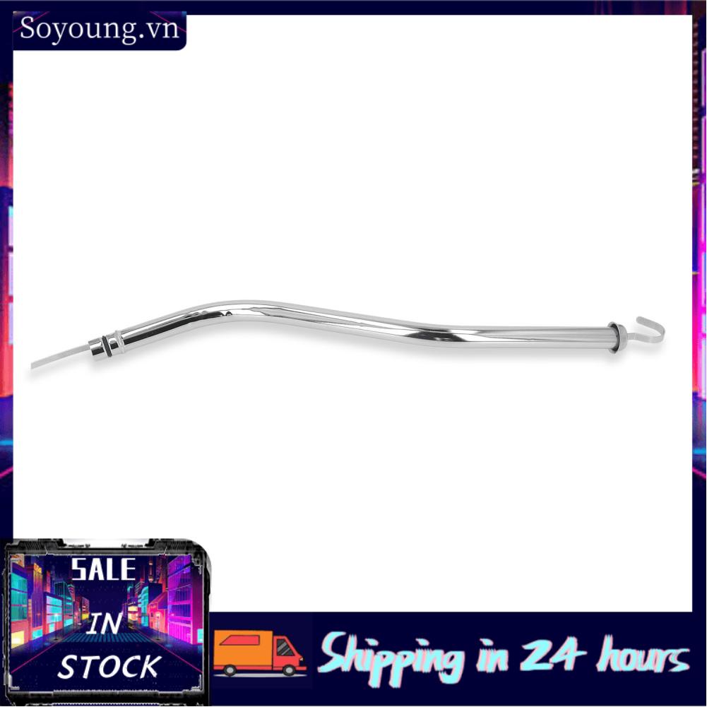 Soyoung Transmission Dipstick Tube Reliable 18‑3/4 Inch Stainless Steel Engine Oil Dipstick Tube Accurate Rustproof High Hardness