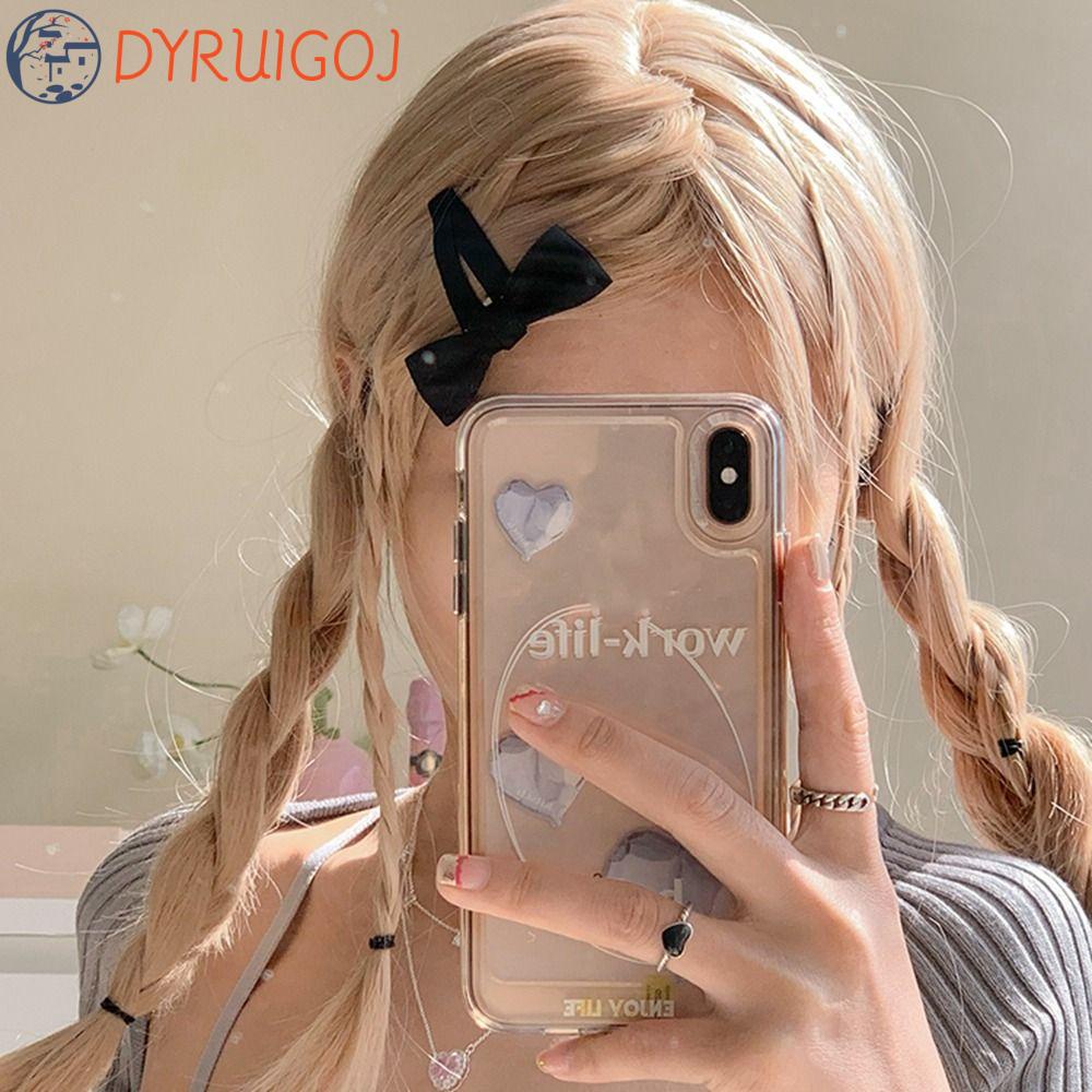 Kẹp Tóc Nơ Vải y2k Cỡ Nhỏ Thiết Kế Đơn Giản Sáng Tạo Cho Nữ