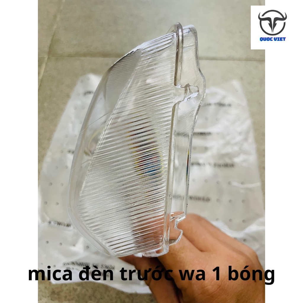 Mica mặt kính/ kính đèn pha wave nhỏ/ wave thái/ wave 110 loại 1
