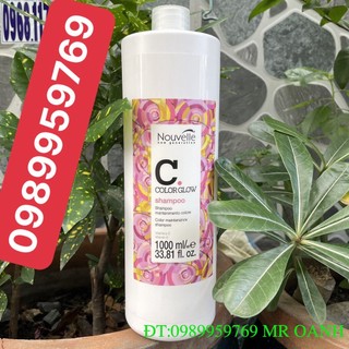 Dầu gội siêu dưỡng và phục hồi tóc nhuộm ColorGlow Shampoo Nouvelle 1000ML